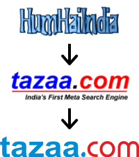 Tazaa.com Logos Timeline